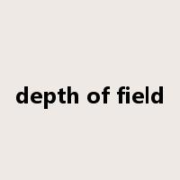 depth of field是什么意思