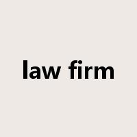 law firm是什么意思