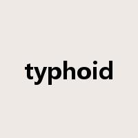 typhoid是什么意思