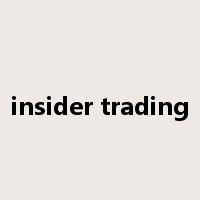 insider trading是什么意思