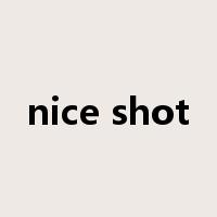 nice shot是什么意思
