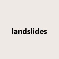 landslides是什么意思