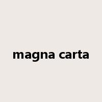 magna carta是什么意思
