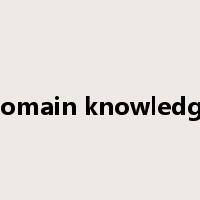 domain knowledge是什么意思