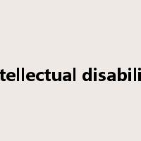 intellectual disability是什么意思