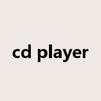 cd player是什么意思
