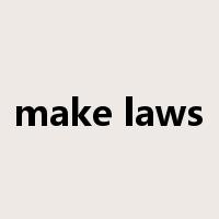 make laws是什么意思