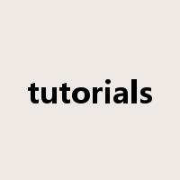 tutorials是什么意思
