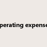 operating expenses是什么意思