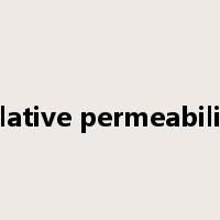relative permeability是什么意思