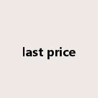 last price是什么意思