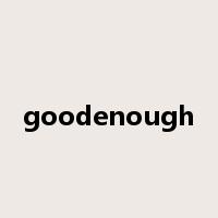 goodenough是什么意思