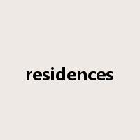 residences是什么意思