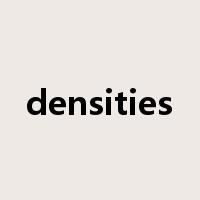 densities是什么意思