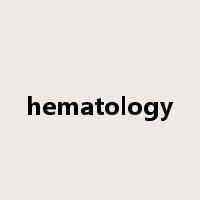 hematology是什么意思