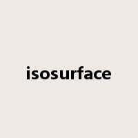 isosurface是什么意思