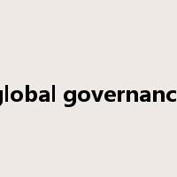 global governance是什么意思