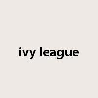 ivy league是什么意思