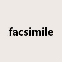 facsimile是什么意思