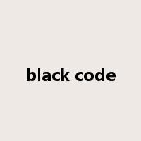 black code是什么意思