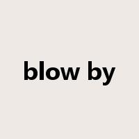 blow by是什么意思