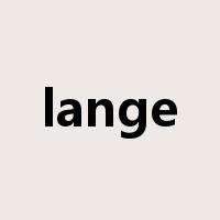lange是什么意思