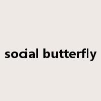 social butterfly是什么意思