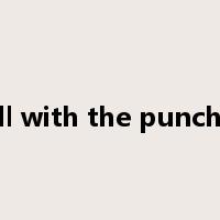 roll with the punches是什么意思