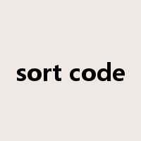 sort code是什么意思