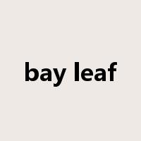 bay leaf是什么意思
