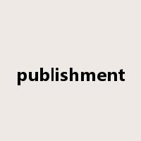 publishment是什么意思