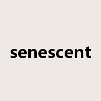 senescent是什么意思