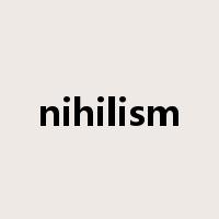 nihilism是什么意思