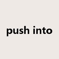 push into是什么意思
