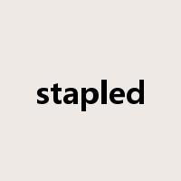 stapled是什么意思