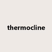 thermocline是什么意思