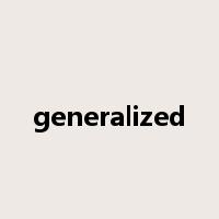 generalized是什么意思