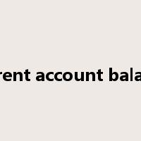 current account balance是什么意思