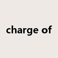 charge of是什么意思
