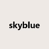 skyblue是什么意思