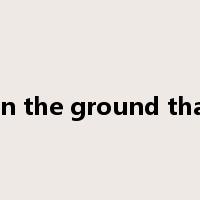 on the ground that是什么意思