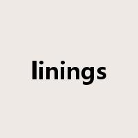 linings是什么意思