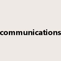 communications是什么意思