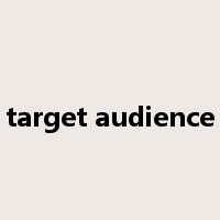 target audience是什么意思