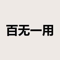 百无一用是什么意思