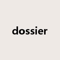 dossier是什么意思