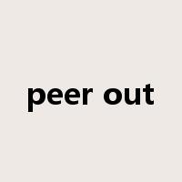 peer out是什么意思