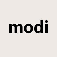 modi是什么意思