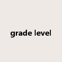 grade level是什么意思