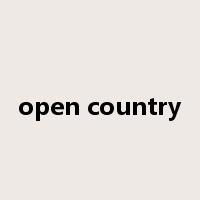 open country是什么意思